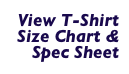 View T-Shirt Size Chart & Spec Sheet